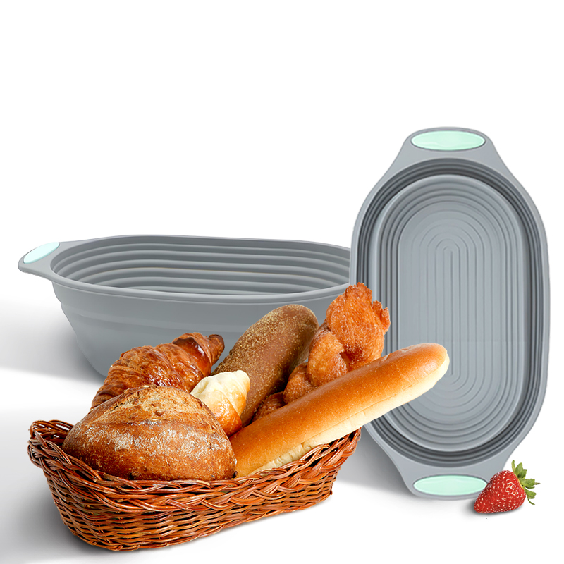 Kitchen Tools In Baking - Складная силиконовая корзина для расстойки теста