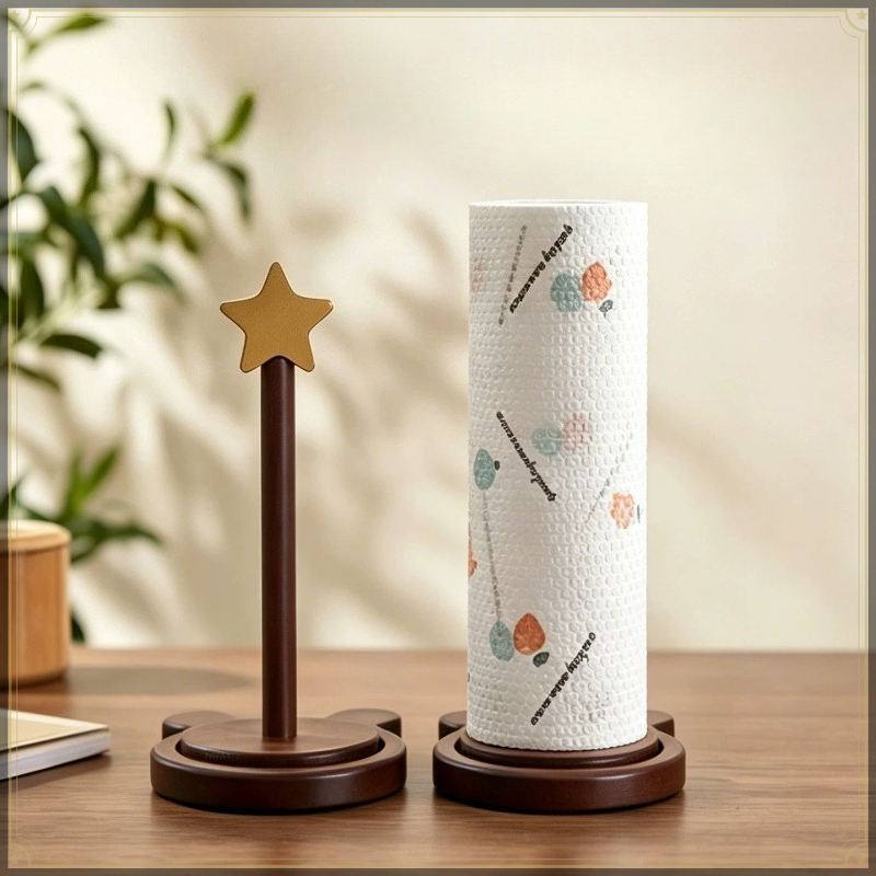 Kitchen Baking Paper Holder - Деревянный креативный держатель для кухонных бумажных