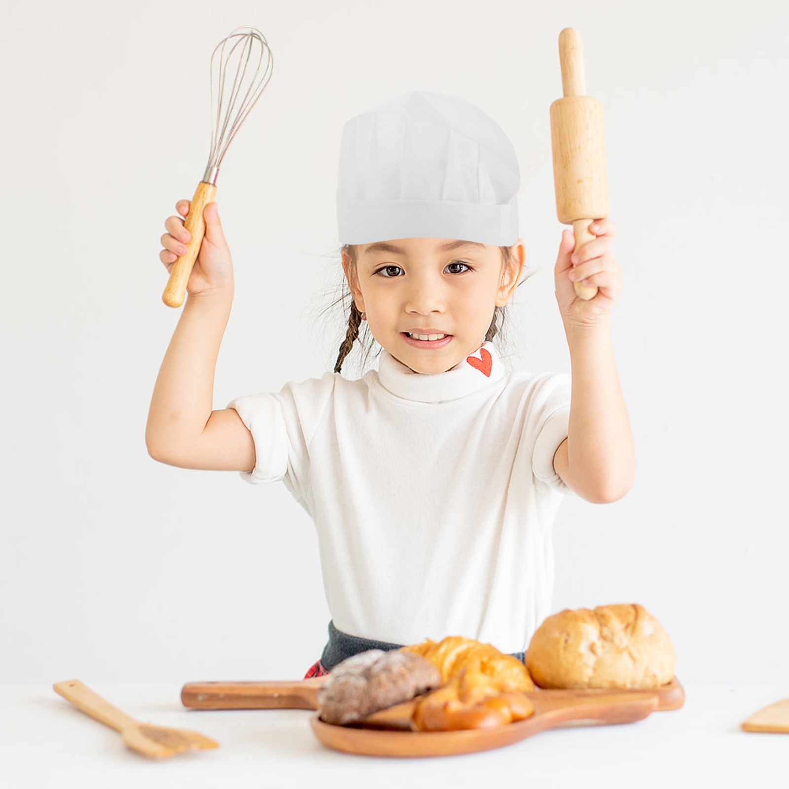 15 шт. детских шапочек повара, – обзор и цена Kitchen And Baking