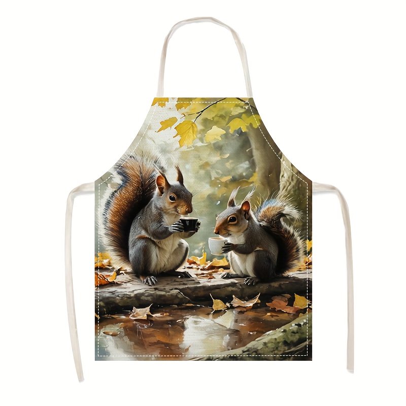 Льняной фартук с принтом «Волн – обзор и цена Kitchen Baking Gift Ideas