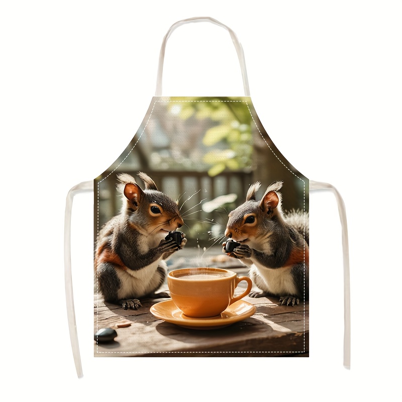 Льняной фартук с принтом «Волн – обзор и цена Kitchen Baking Gift Ideas