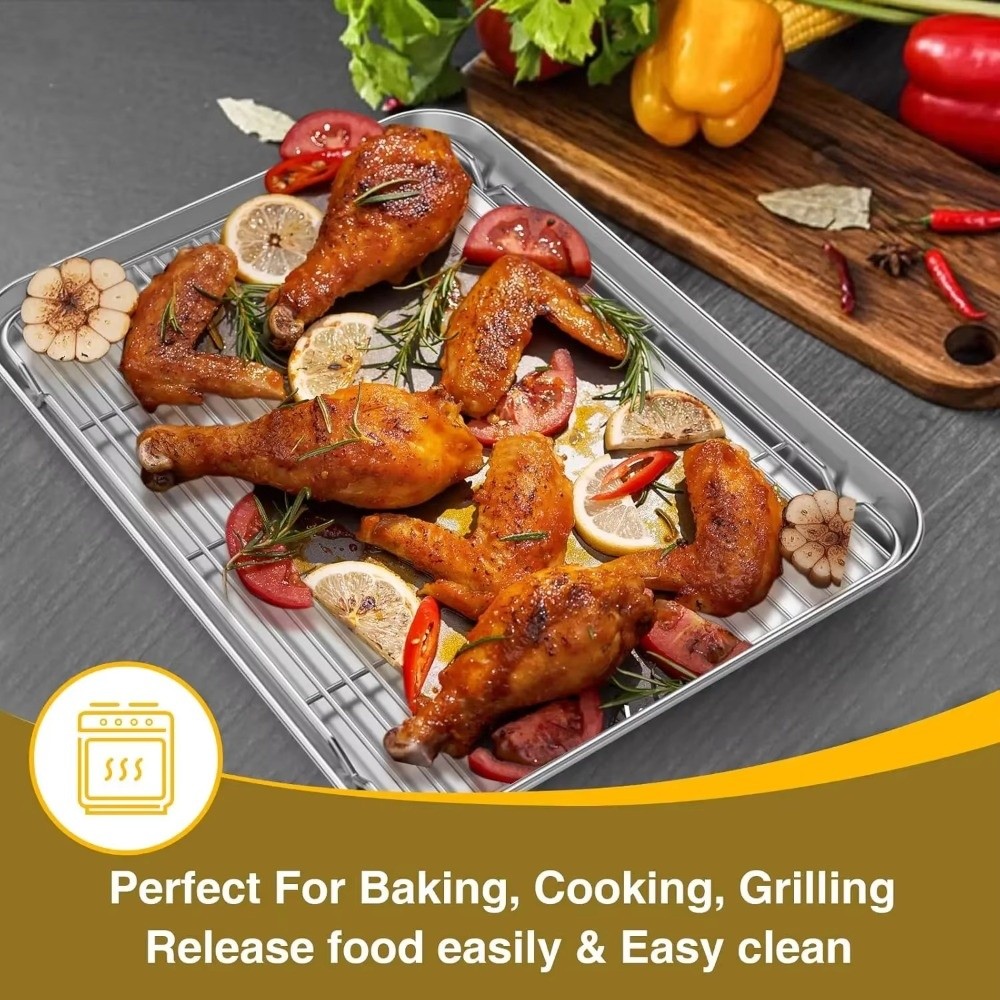Новый противень из нержавеющей – обзор и цена Kitchen Baking Tray Rack