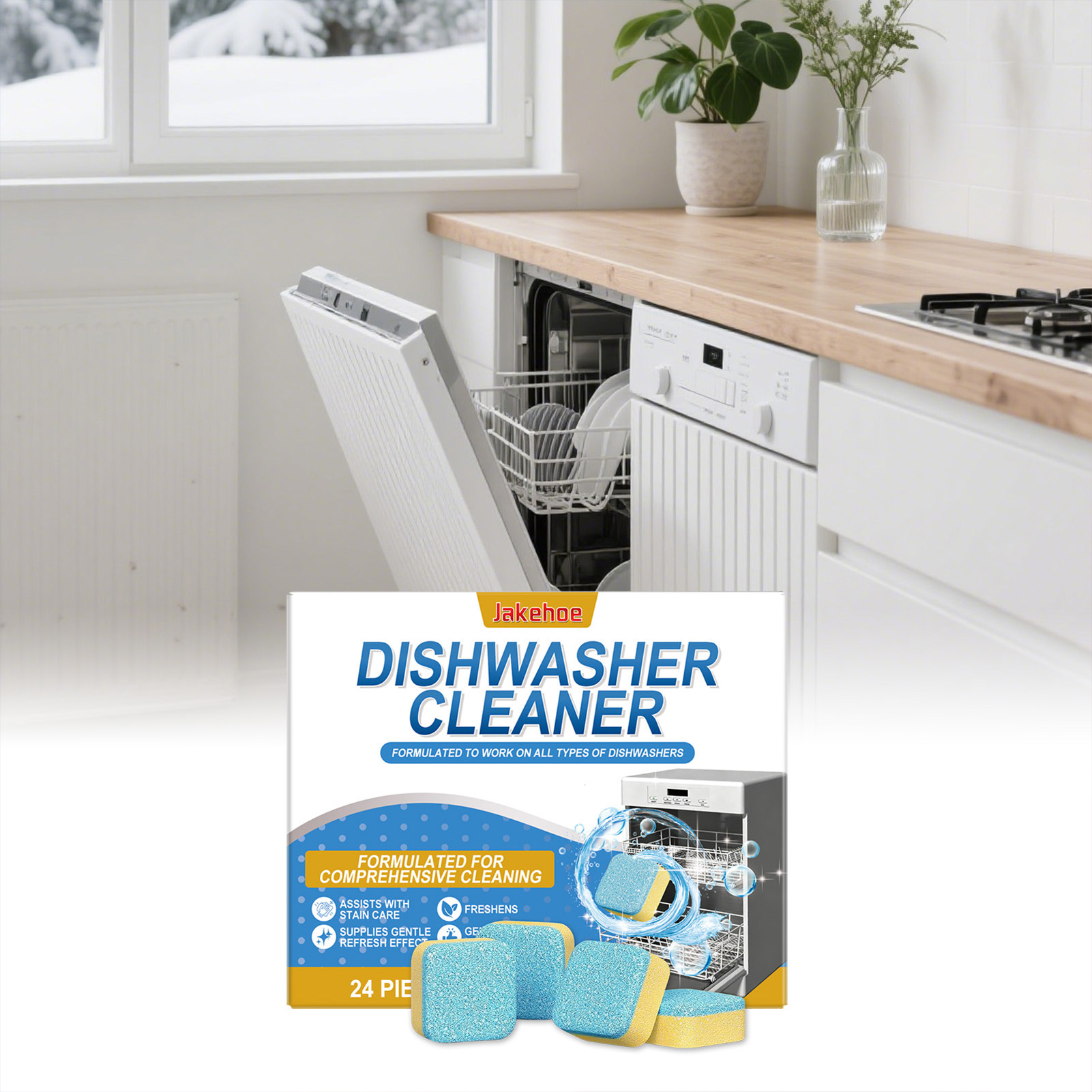 Таблетки для чистки посудомоеч – обзор и цена Kitchen Baking Soda